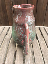 Load image into Gallery viewer, Ceramic Pitcher Crystalline Pottery Handmade Mauve and Teal