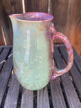Load image into Gallery viewer, Ceramic Pitcher Crystalline Pottery Handmade Large Drink Pitcher