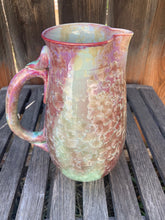 Load image into Gallery viewer, Ceramic Pitcher Crystalline Pottery Handmade Large Drink Pitcher