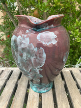 Load image into Gallery viewer, Crystalline Pottery Vase Handmade Decorative Flower Vase