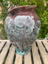 Load image into Gallery viewer, Crystalline Pottery Vase Handmade Decorative Flower Vase