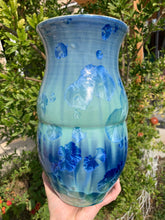 Load image into Gallery viewer, Crystalline Pottery Vase Handmade Decorative Flower Vase
