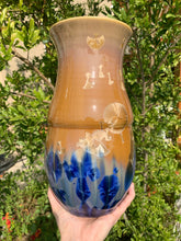 Load image into Gallery viewer, Crystalline Pottery Vase Handmade Decorative Flower Vase