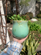 Load image into Gallery viewer, Ceramic Plant Pot Handmade Crystalline Glazed Medium Planter