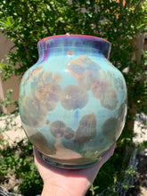 Load image into Gallery viewer, Crystalline Pottery Vase Handmade Decorative Flower Vase