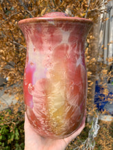 Load image into Gallery viewer, Crystalline Pottery Decorative Jar or Vase with Lid