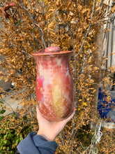 Load image into Gallery viewer, Crystalline Pottery Decorative Jar or Vase with Lid