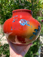 Load image into Gallery viewer, Crystalline Pottery Vase Handmade Decorative Flower Vase