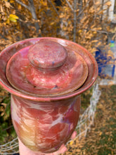 Load image into Gallery viewer, Crystalline Pottery Decorative Jar or Vase with Lid