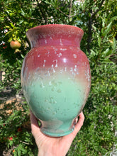 Load image into Gallery viewer, Crystalline Pottery Vase Handmade Decorative Flower Vase