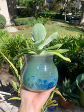 Load image into Gallery viewer, Small Plant Pot Handmade Crystalline Glazed Planter
