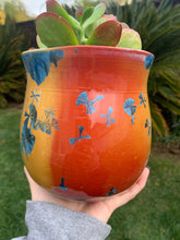 Load image into Gallery viewer, Crystalline Glazed Medium Plant Pot