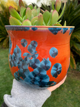 Load image into Gallery viewer, Crystalline Glazed Medium Plant Pot