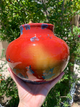 Load image into Gallery viewer, Crystalline Pottery Vase Handmade Decorative Flower Vase