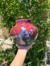 Load image into Gallery viewer, Crystalline Pottery Vase Handmade Decorative Flower Vase