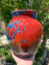Load image into Gallery viewer, Crystalline Pottery Vase Handmade Decorative Flower Vase