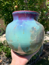 Load image into Gallery viewer, Crystalline Pottery Vase Handmade Decorative Flower Vase