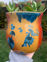 Load image into Gallery viewer, Crystalline Glazed Medium Plant Pot