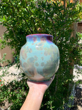 Load image into Gallery viewer, Crystalline Pottery Vase Handmade Decorative Flower Vase