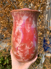 Load image into Gallery viewer, Crystalline Pottery Decorative Jar or Vase with Lid