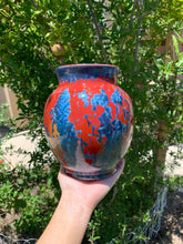 Load image into Gallery viewer, Crystalline Pottery Vase Handmade Decorative Flower Vase
