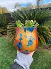 Load image into Gallery viewer, Crystalline Glazed Medium Plant Pot