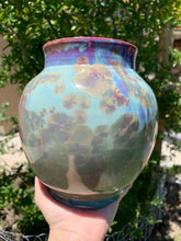 Load image into Gallery viewer, Crystalline Pottery Vase Handmade Decorative Flower Vase