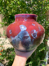 Load image into Gallery viewer, Crystalline Pottery Vase Handmade Decorative Flower Vase