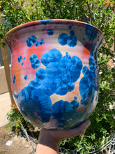 Load image into Gallery viewer, Ceramic Plant Pot Handmade Crystalline Glazed Extra Large Planter