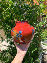Load image into Gallery viewer, Crystalline Pottery Vase Handmade Decorative Flower Vase