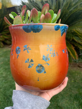 Load image into Gallery viewer, Crystalline Glazed Medium Plant Pot