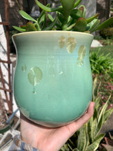 Load image into Gallery viewer, Ceramic Plant Pot Handmade Crystalline Glazed Medium Planter