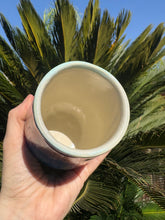 Load image into Gallery viewer, Stemless Wine Glass Crystalline Glazed Handmade Ceramic Wine Cup
