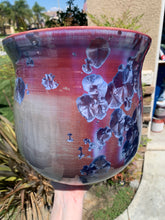 Load image into Gallery viewer, Ceramic Plant Pot Handmade Crystalline Glazed Extra Large Planter
