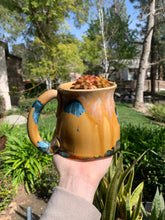 Load image into Gallery viewer, Plant Pot Melted Mug Handmade Crystalline Glazed Mug Planter
