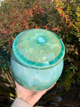 Load image into Gallery viewer, Crystalline Pottery Decorative Jar or Vase with Lid

