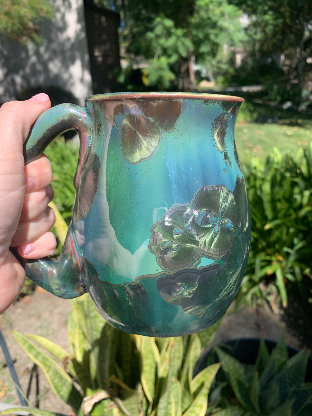 Large Crystalline Glazed Mug - 24 oz