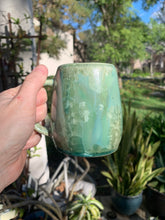 Load image into Gallery viewer, Tiny Ceramic Tea Cup Crystalline Glazed Small Coffee Mug
