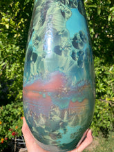 Load image into Gallery viewer, Ceramic Vase Crystalline Glazed Bottle Form
