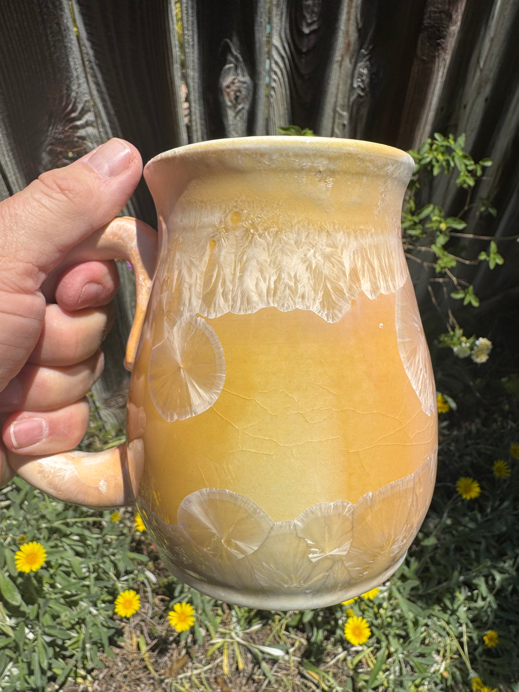Large Crystalline Glazed Mug - 24 oz