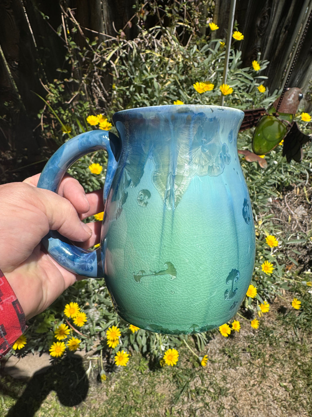 Large Crystalline Glazed Mug - 24 oz