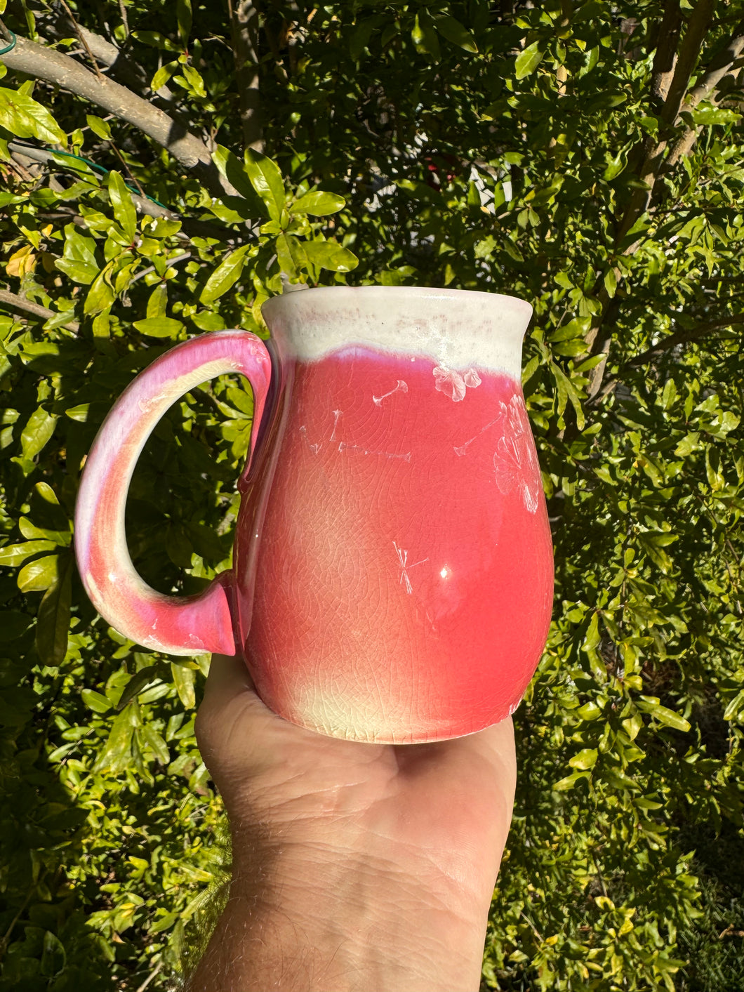 Large Crystalline Glazed Mug - 24 oz