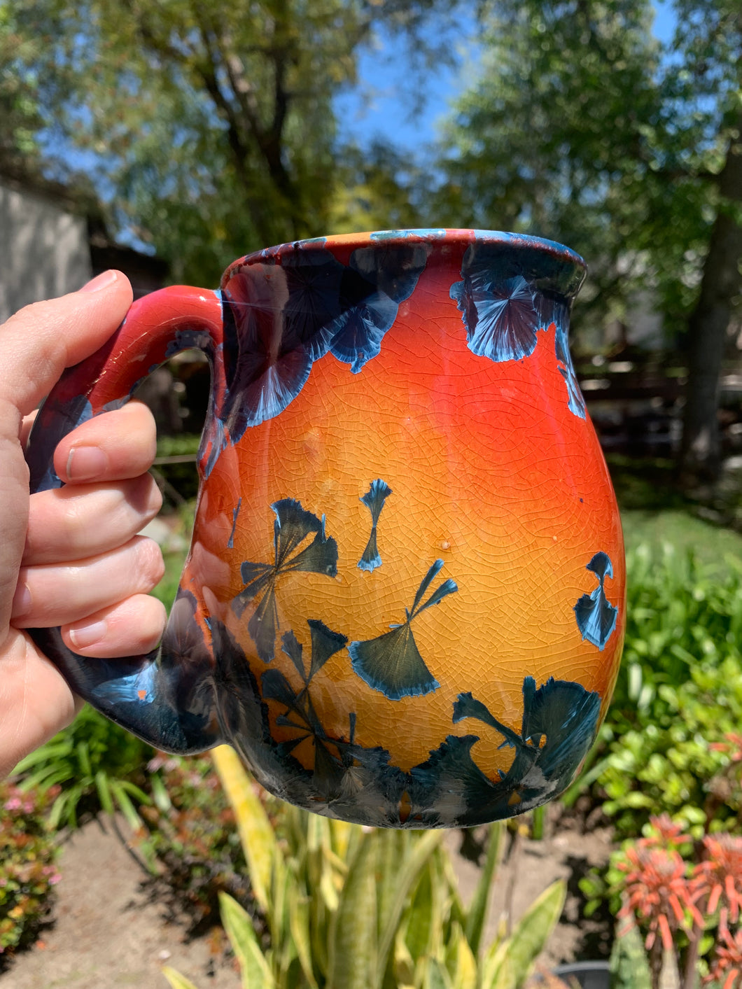 Large Crystalline Glazed Mug - 24 oz