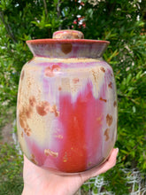 Load image into Gallery viewer, Crystalline Pottery Decorative Jar or Vase with Lid

