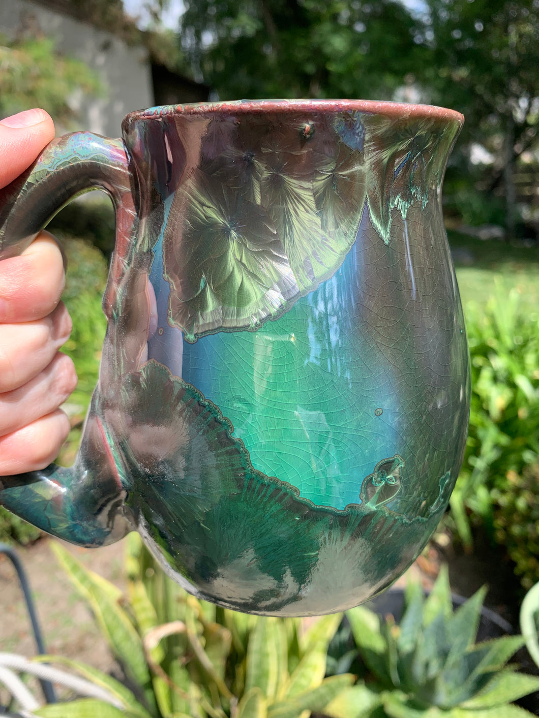 Large Crystalline Glazed Mug - 24 oz