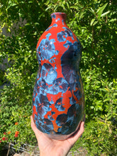 Load image into Gallery viewer, DISCOUNTED Ceramic Vase Crystalline Glazed Bottle Form
