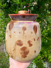 Load image into Gallery viewer, Crystalline Pottery Decorative Jar or Vase with Lid
