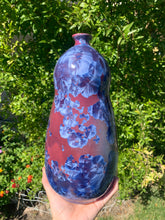 Load image into Gallery viewer, Ceramic Vase Crystalline Glazed Bottle Form
