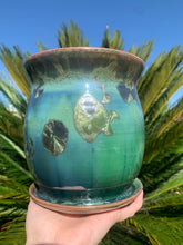 Load image into Gallery viewer, Ceramic Plant Pot Handmade Crystalline Glazed Medium Planter
