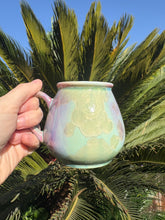 Load image into Gallery viewer, Tiny Ceramic Tea Cup Crystalline Glazed Small Coffee Mug
